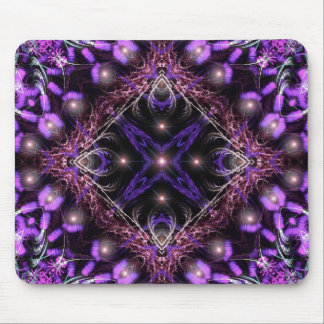 Purple Light Fractal Tapestry Mousepad