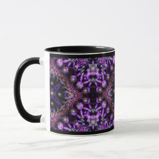 Purple Light Fractal Tapestry Mug
