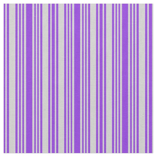 Purple & Light Gray Colored Pattern Fabric (Close Up)