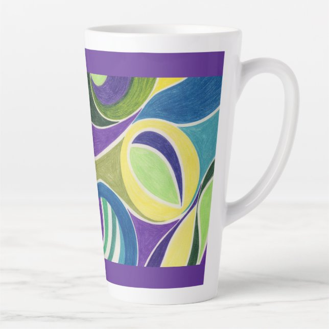 Purple Light Latte Mug (Right)