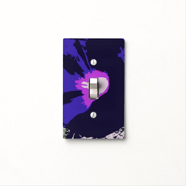 Purple Light Switch Cover (In Situ)