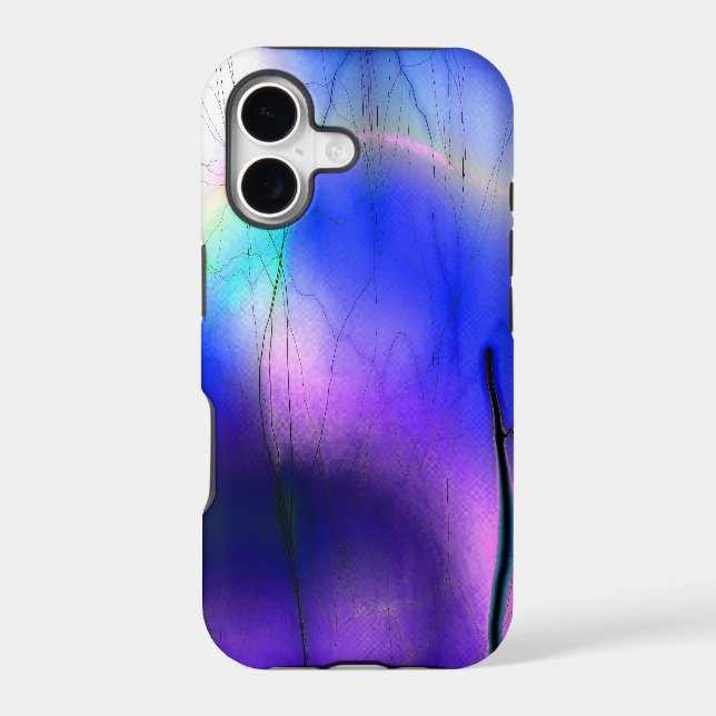 purple lightning iphone case (Back)