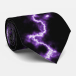 Purple Lightning Tie at Zazzle