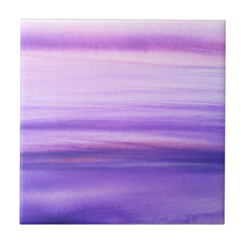 Purple Lilac Abstract Cool Pattern Modern Ceramic Tile
