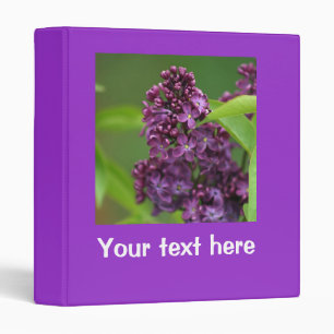 Purple Lilac Binder