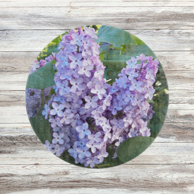 Purple Lilac Blooms Floral Cutting Board (In Situ)