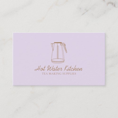 Purple Lilac Blush Kitchen Utensil Tea Bowl Business Card