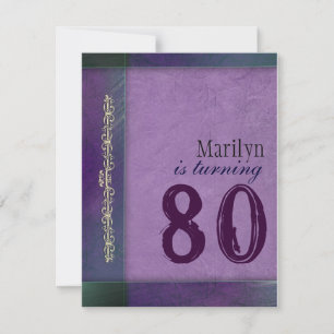 Purple / lilac designer Birthday Party Invitations