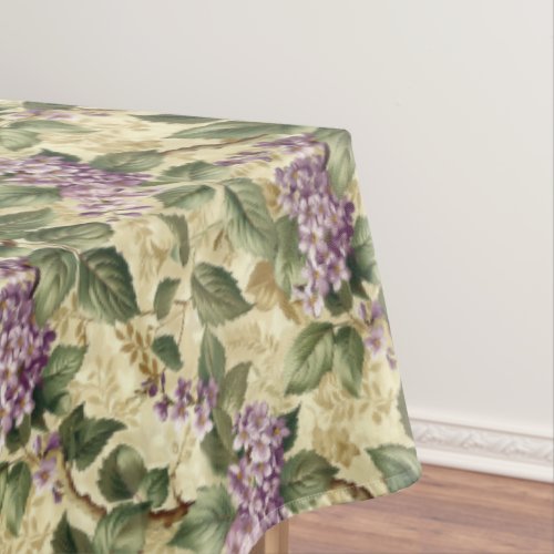 Purple Lilac Floral Home Decor Tablecloth Summer