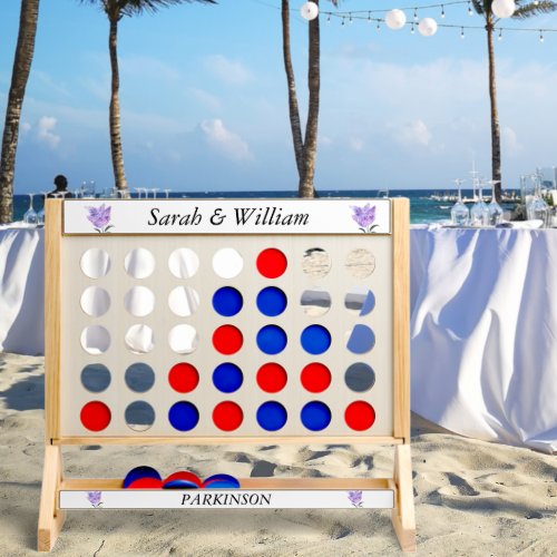 Purple Lilac Flowers Elegant Boho Summer BBQ Fast Four