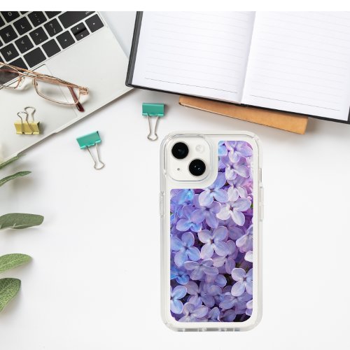 Purple Lilac Flowers Floral iPhone 15 Case