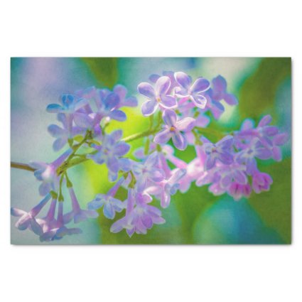 Purple Lilac Flowers Tissue Paper