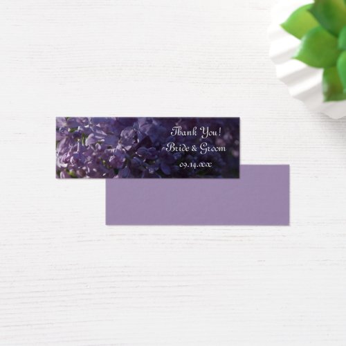 Purple Lilac Flowers Wedding Favor Tags