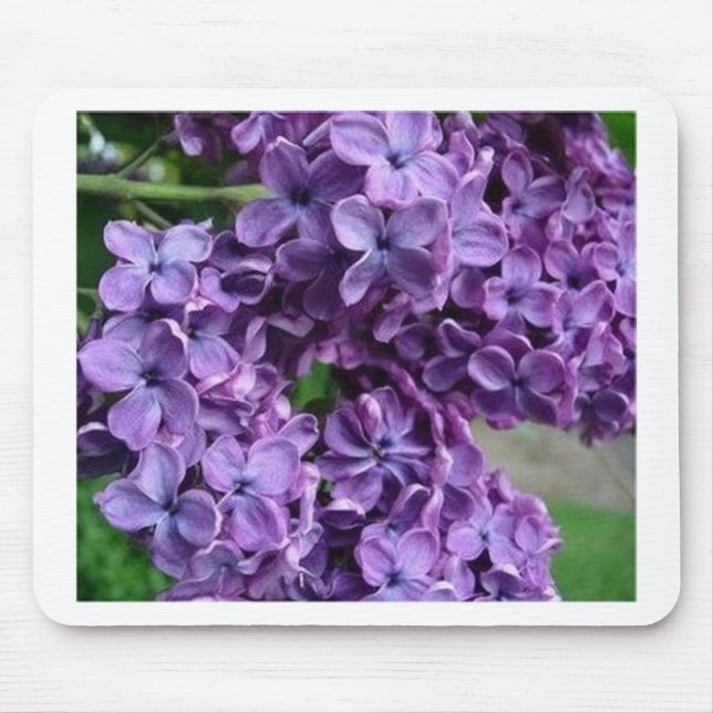 purple lilac mousepad (Front)