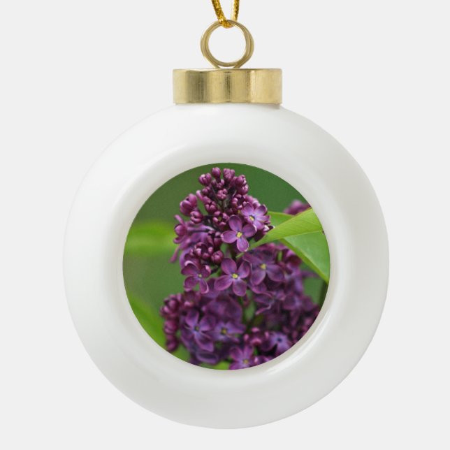 Purple Lilac Ornament (Front)