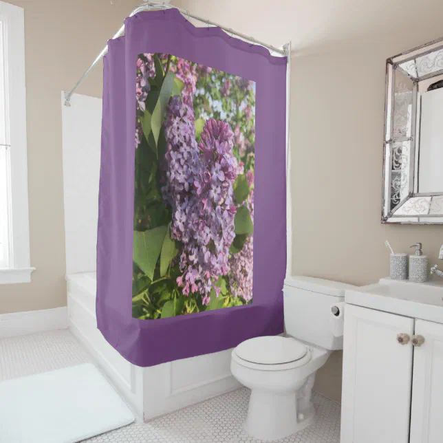 Purple Lilac Shower Curtain Zazzle