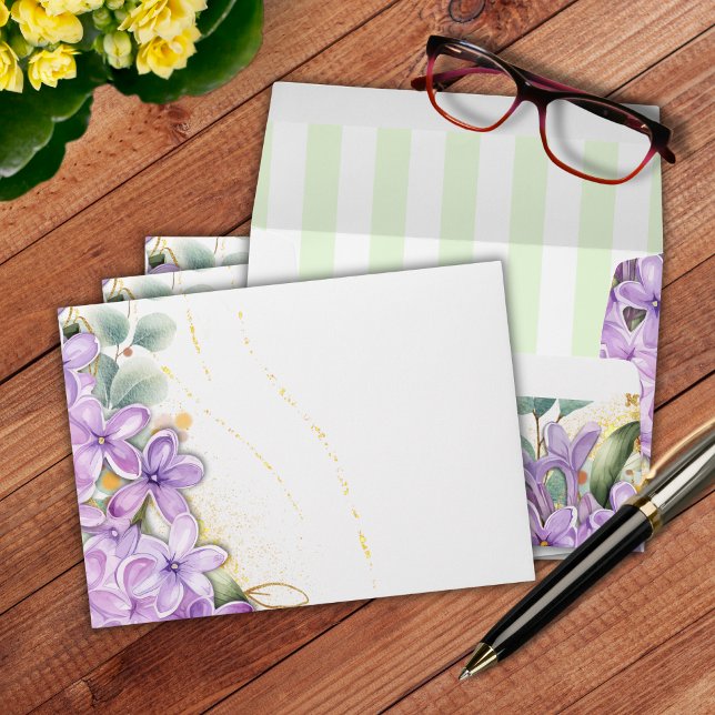 Purple Lilac Wedding Envelope (Creator Uploaded)