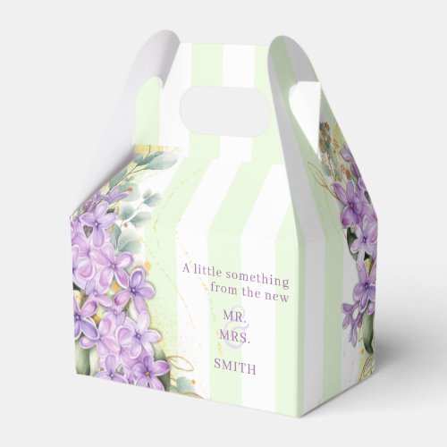 Purple Lilac Wedding Favor Box