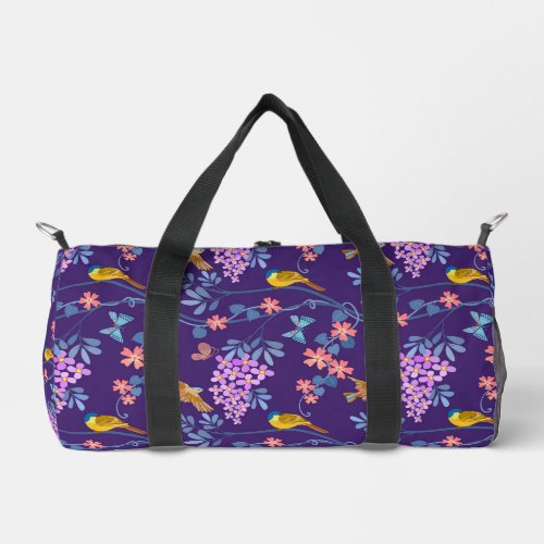 Purple Lilacs  Duffle Bag