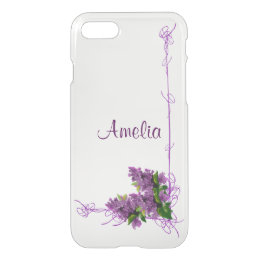 Purple Lilacs iPhone 7 Clearly™ Deflector Case
