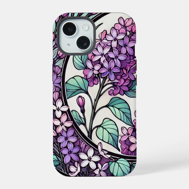 Purple Lilacs                                      Iphone Case (Back)