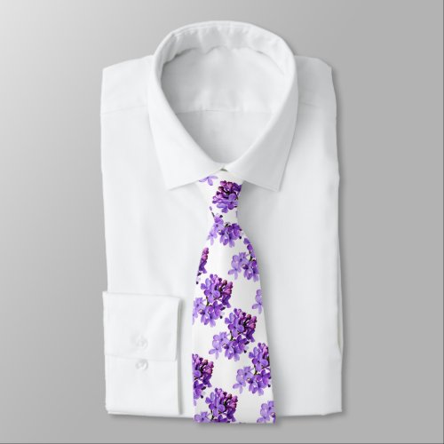 Purple Lilacs  Neck Tie