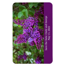 Purple Lilacs on a Spring Day - Save the Date