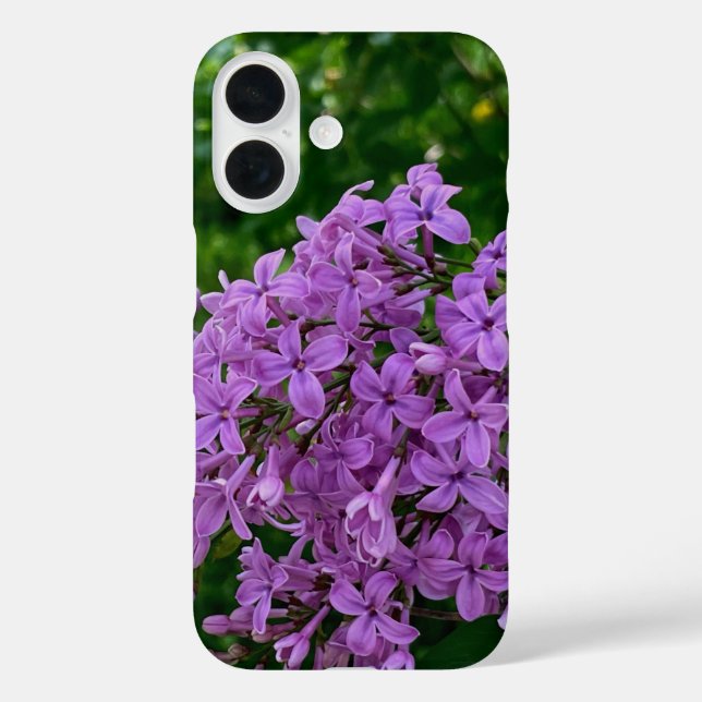 Purple lilacs romantic elegant purple floral photo Case-Mate iPhone case (Back)