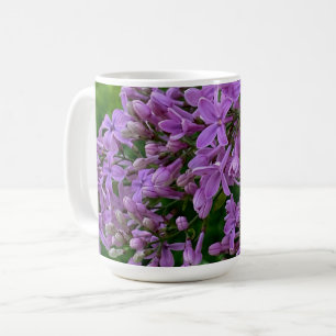 Purple lilacs romantic elegant purple floral photo coffee mug