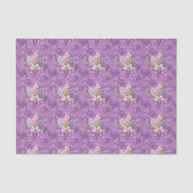 Purple Lilacs  Tissue Paper (Front)