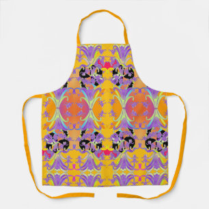 Purple Lilies Elegance Hostess Apron