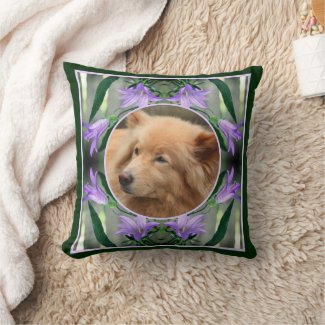 Purple Lily Flowers Frame Create Your Own Photo