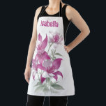 Purple Lily Flowers Personalized Apron<br><div class="desc">Embrace the beauty of nature and culinary artistry with our personalized apron featuring purple lily flowers.</div>