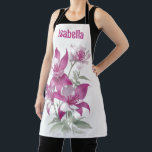 Purple Lily Flowers Personalized Apron<br><div class="desc">Embrace the beauty of nature and culinary artistry with our personalized apron featuring purple lily flowers.</div>