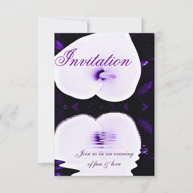 Purple Lily,Invitation of Love_ Invitation (Front)