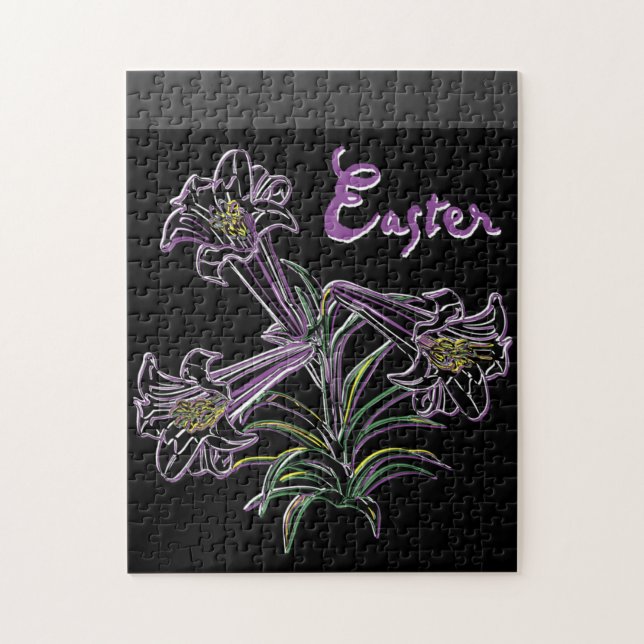 Purple Lily - Jigsaw Puzzle (Vertical)