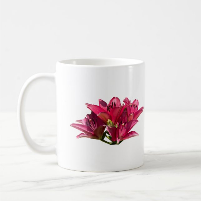 Purple Lily Photograph Coffee Mug (Left)