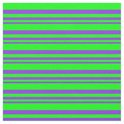 Purple & Lime Lined Pattern Fabric