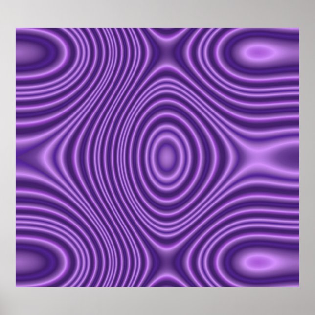 Purple line Pattern Poster (Front)