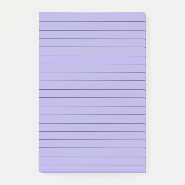 Purple Lined School Notebook Paper  Post-it Notes (Front)