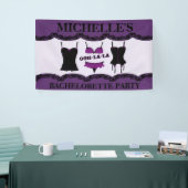 Purple Lingerie, Bachelorette Party Banner (Tradeshow)
