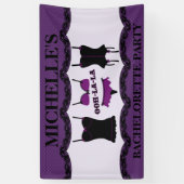 Purple Lingerie, Bachelorette Party Banner (Vertical)