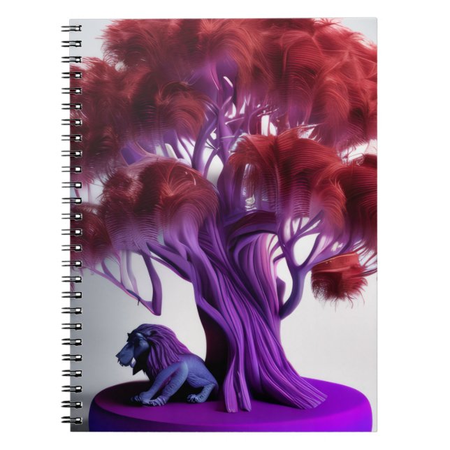 Purple lion tree Notebook (Front)