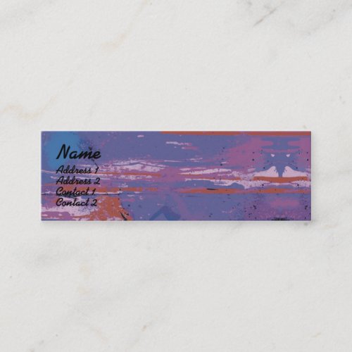 Purple Lips - Skinny Business Card Template