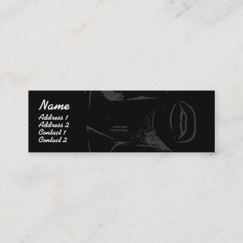 Purple Lips - Skinny Business Card Template