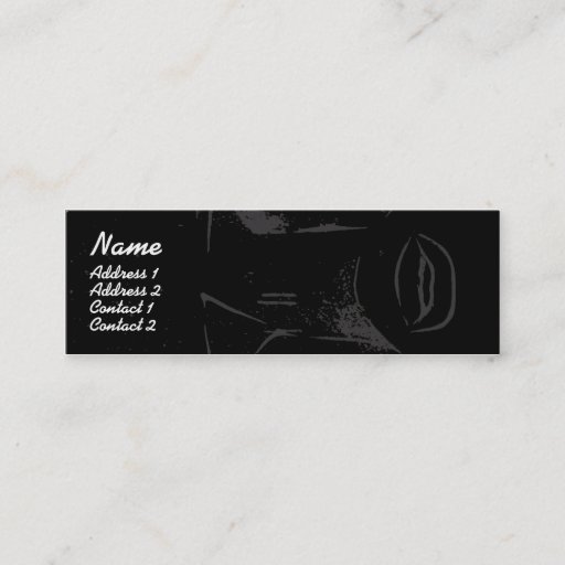 Customizable Purple Lips - Skinny Business Card Template