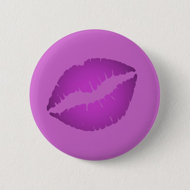 Purple Lipstick Button (Front)
