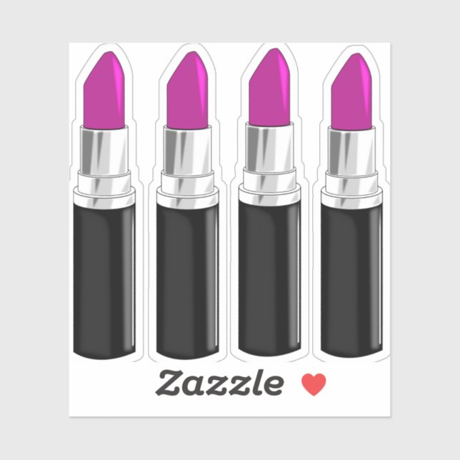Purple Lipstick Sticker (Sheet)