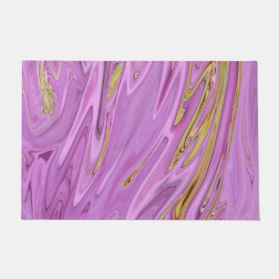 Purple liquid design doormat