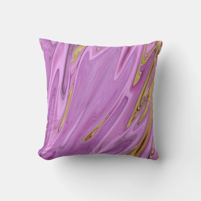 Purple liquid design       throw pillow (Front)